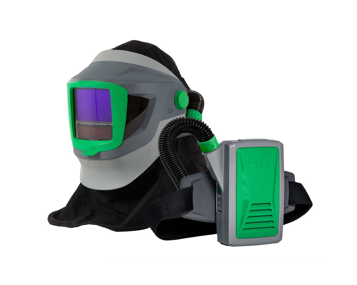 Z4® Welding Respirator with FR shoulder cape and PX5® PAPR