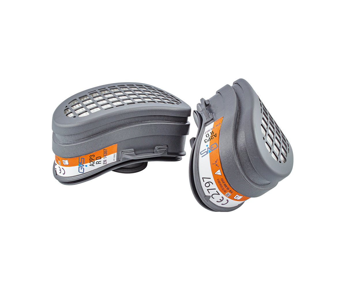 SPR670 Pair of A2P3 Replacement Filters for Dust and Organic Vapour