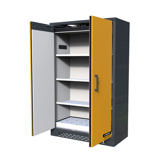 LABNORI FLAB9120 – Armoire de sécurité ignifugée Type 90 (90 min), 2 portes, 3 étagères, 600 kg, conforme EN14470-1, pour le stockage de liquides inflammables dangereux