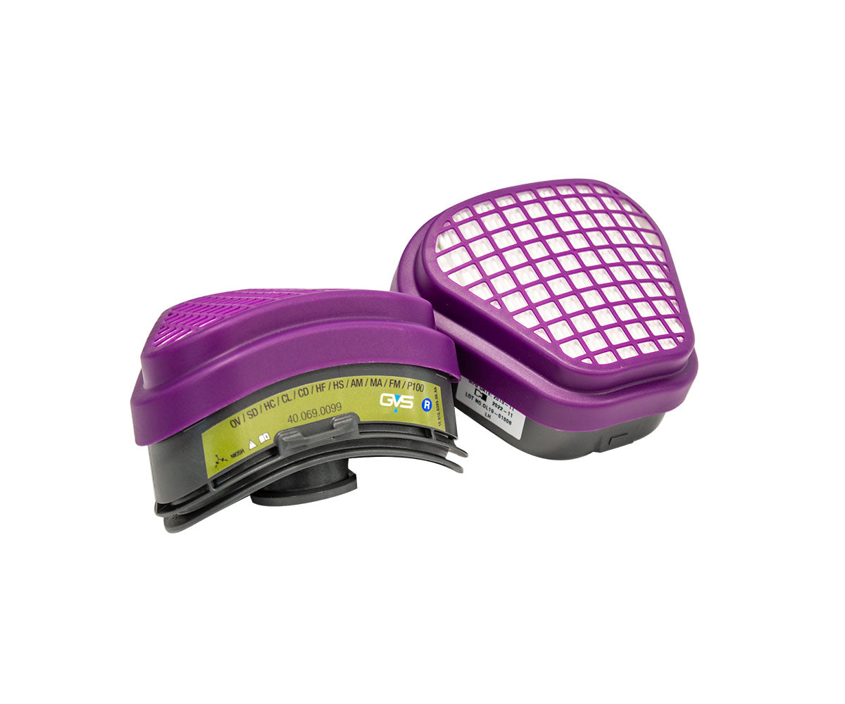 SPR486 Pair of P100 Multigas Replacement Filters