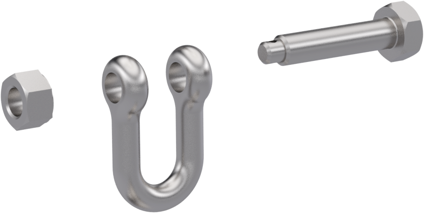 SHACKLE WITH SAFTY LOCK 10 mm