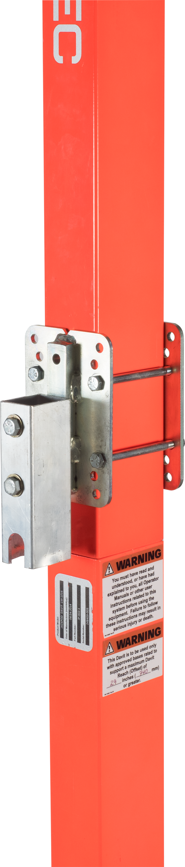 JACKPOD WINCH 1 Bracket Davit