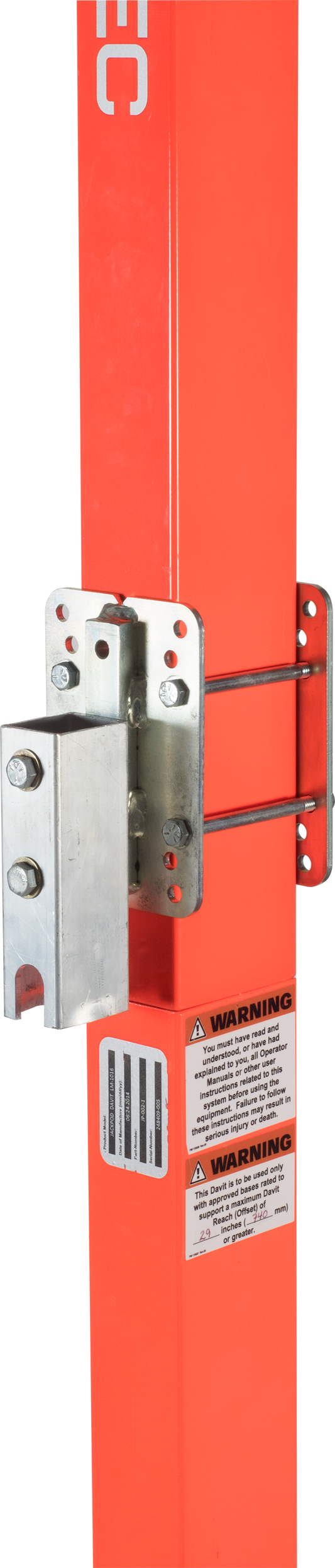 JACKPOD WINCH 1 Bracket Davit