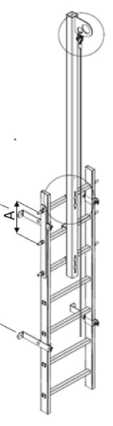 CLAW LINE TOP POST ALUMINUM LADDER