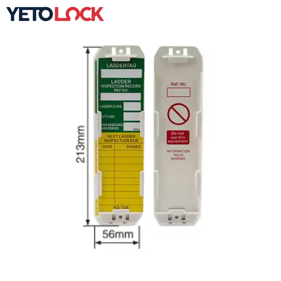Étiquette de Support de Sécurité pour Échafaudage en Plastique 213mmx56mm