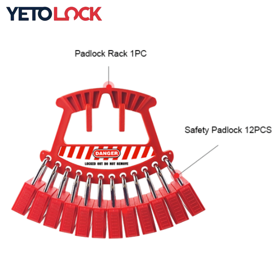 Station de Cadenas en Plastique 12 Verrous